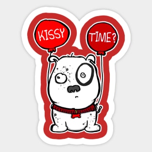 Kissy Time Pooch Sticker